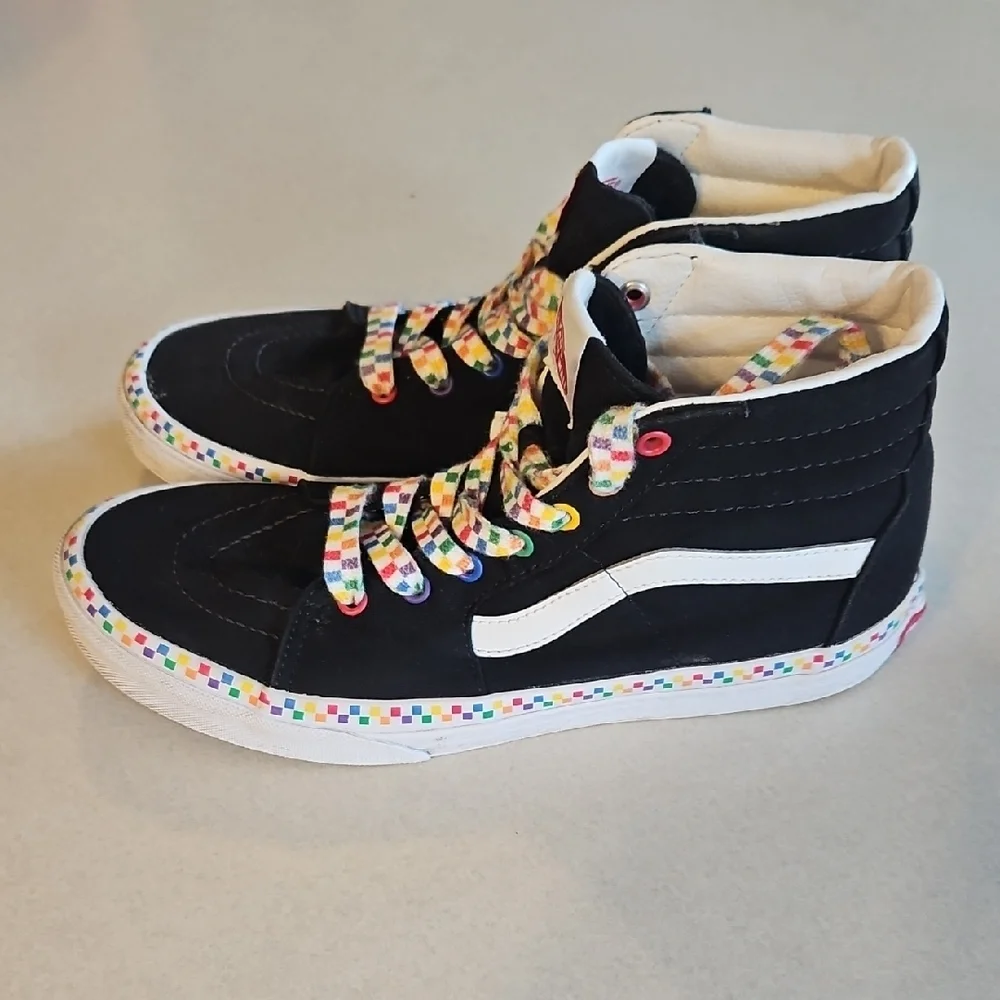 Vans Junior High Top Rainbow Sneakers